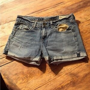rag & bone Blue Jean Shorts Classic Mid-Thigh size 26